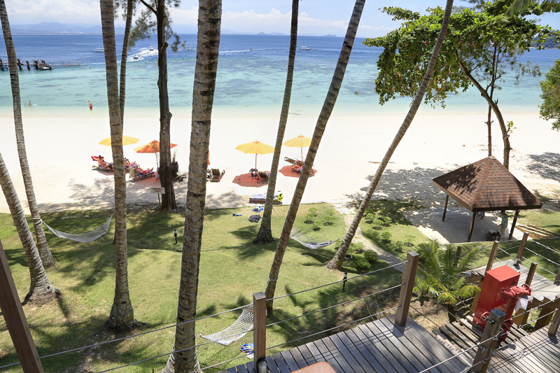 Manukan Island Resort beach view